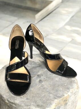 Michael Kors Sandals Black Patent Women’s